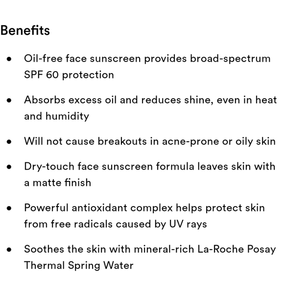 LA ROCHE-POSAY ANTHELIOS CLEAR SKIN FACE SPF 60 SUNSCREEN. - Picture 8 of 12